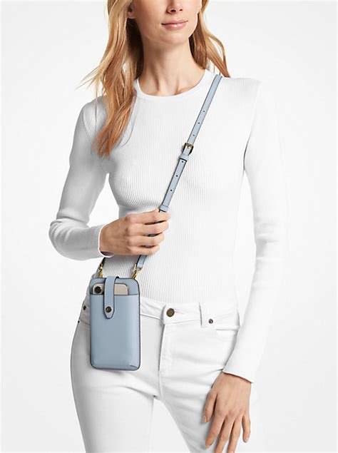 michael kors cell phone covers|Michael Kors saffiano leather bag.